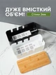Короб для подовжувача та зарядок органайзер для кабелів на робочий стіл в офіс та дім Чорний (CCM-002) - зображення 3