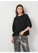 Блуза boohoo 36 Черный HA4345_рукав3.4волан_11 - изображение 1