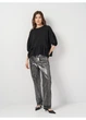 Блуза boohoo 36 Черный HA4345_рукав3.4волан_11 - изображение 2