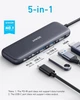 Адаптер Anker 332 USB-C Hub (5-в-1) 4K HDMI, 5 Гбіт/с, Black - зображення 2