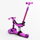 Самокат-велобіг 3в1 триколісний Best Scooter, PU колеса зі світлом, амортизатори, батьківська ручка. Violet (105656) - зображення 3