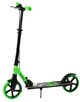 Самокат двухколесный Best Scooter, колеса PU, 1 амортизатор, с ручным тормозом, зажим руля. Black and Green (147565) - изображение 1