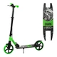 Самокат двухколесный Best Scooter, колеса PU, 1 амортизатор, с ручным тормозом, зажим руля. Black and Green (147565) - изображение 2