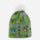 Czapka damska beanie Mr. Gugu & Miss Go City Carpet WB21WH 4XL Zielona (5903845386528) - obraz 1