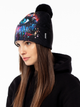 Czapka damska beanie Mr. Gugu & Miss Go Fullprint WB21BL S Czarna (5903845386566) - obraz 2