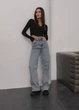 Женские джинсы широкие джинсовые штаны Staff blue gray wide leg 38 (259098) - изображение 4