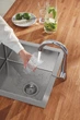 Мийка для кухні з нержавіючої сталі Grohe K700 (31578SD1) - зображення 5