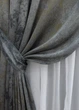 Комплект готовых штор VR-Textil Мрамор Al-7 № 1471ш Серый с золотистым 150х290 см 2 шт (33-0325) - изображение 5