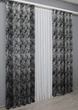 Комплект готовых штор VR-Textil Мрамор Al-7 № 1464ш Серый с черным 150х290 см 2 шт (33-0327) - изображение 4