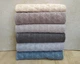 Набор турецких махровых полотенец 70х140 Gulcan 6 шт Jacquard Cotton Lux Damla - изображение 2