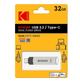 Флешка Kodak K273 32Gb 2 в1 USB - А3.2 + Type-C - изображение 2
