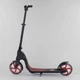 Самокат двухколесный "Best Scooter", c PU колесами, широким велосипедным рулем, новым зажимом руля. Black and Red (98442) - изображение 6