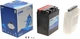 Аккумуляторная батарея Exide AGM 12 А/час 210 A 134 x 89 x 164 мм (+/-) B0 (ETX14AH-BS) - изображение 1