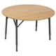 Розкладний стіл Bo-Camp Poundbury Round 90x90 cm Brown (DAS302111) - зображення 1