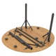 Розкладний стіл Bo-Camp Poundbury Round 90x90 cm Brown (DAS302111) - зображення 6