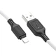 Дата кабель Hoco X90 Cool silicone USB to Lightning (1m) White - изображение 2