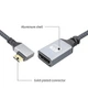 Кабель переходник Mini HDMI - HDMI (M/F) 4К 2K 60Hz, 20 см (Left) (48649) - изображение 2