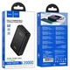 УМБ Hoco Large Capacity 22.5W 20000mAh / 77Wh (з LED екраном) Чорний - зображення 5