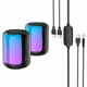 Портативна Bluetooth колонка з RGB підсвіткою HOCO BS56 Colorful BT Wired 2-in-1 Computer Speaker - зображення 3