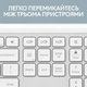 Клавіатура бездротова Logitech Signature Slim K950 US OffWhite USB (920-012466) Білий - изображение 4
