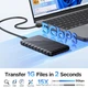 Внешний карман Orico 25PW1-C3 корпус для накопителя 2.5" SATA SSD/HDD USB-C 3.1 5Gbps до 6TB Черный (25PW1-C3) - изображение 5