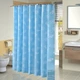 Тканинна шторка для ванної та душу Sea Breeze блакитного кольору 180x200 см - зображення 1