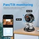 Поворотная беспроводная Wi-Fi видеокамера 3MP видеоняня Робот с датчиком движения 355 градусов UKC HD Smart Camera ART 8936 Астронавт - изображение 4
