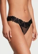Трусики бразилиана Victoria's Secret Very Sexy Strappy Lace Crotchless XS черный (00145139QFCXS) - изображение 3