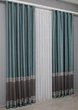 Комплект готовых штор VR-Textil ANZIO № 1465ш Бирюзовый с графитовым 140х290 см 2 шт (33-0332) - изображение 4