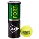 М'ячі для великого тенісу 3шт Гума Мелтон DUNLOP FORT TOURNAMENT SELECT салатовий DL601315 - зображення 1