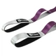 Лента стропа с петлями для растяжки STRETCHING STRAP EZOUS Pro (10 петель, полиэстер, р-р 2,2м х 3,8см, вес 140гр, серо-фиолетовый) (I-02) - изображение 2
