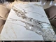 Стол обеденный NORMAN CERAMIC 120*90 gold Phoenix глянец/черный каркас - изображение 3