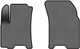 EVA килимки EVAtech в салон авто передні для Chevrolet Aveo (T250) 5-doors Restyling 2005-2011 1 покоління Htb EU 2 шт Grey/Black (CT33301A2RGB) - зображення 1
