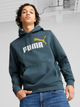 Bluza męska z kapturem Puma ESS+ 2 Col Big Logo Hoodie FL 58676418 2XL Granatowa (4067981446544) - obraz 1