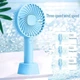 Ручной портативный вентилятор Portable Mini Fan Profit X9 USB на аккумуляторе с ручкой мини-вентилятор Blue - изображение 1