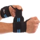 Бинты кистевые для жима и тяги Mute Wrist Wraps 9097 2шт в комплекте Black-Blue - изображение 1