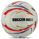 Мяч футбольный Soccermax Fifa 8070 размер №5 White-Red - изображение 1