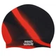 Шапочка для плавания силиконовая для взрослых Mad Swim Multi 053001 Black-Red - изображение 1