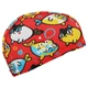Шапочка для плавания текстильная юниорская Mad Swim CatFish Junior 052002 Red-Multicolor - изображение 1