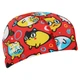 Шапочка для плавания текстильная юниорская Mad Swim CatFish Junior 052002 Red-Multicolor - изображение 2