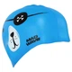 Шапочка для плавания силиконовая юниорская Mad Swim Junior Pirate 057312 Blue - изображение 2