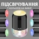 Портативный увлажнитель воздуха MengChong Humidifier H2O Компактный светодиодный ультразвуковой диффузор 200 мл Детский ночник Черный - изображение 3