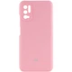 Чехол Epik Silicone Cover Full Camera (AAA) для Xiaomi Redmi Note 10 5G / Poco M3 Pro Розовый / Pink - изображение 1
