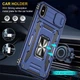 Ударостійкий чохол Camshield Army Ring для Apple iPhone XS Max (6.5") Синій / Navy - изображение 3