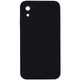 Silicone Case Square Full Camera Protective (AA) NOLOGO для Apple iPhone XR (6.1") Чорний / Black - зображення 1