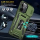 Ударостійкий чохол Camshield Army Ring для Xiaomi Redmi 13C / Poco C65 Оливковий / Army Green - изображение 6