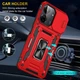 Ударостійкий чохол Camshield Army Ring для Xiaomi Redmi 13C / Poco C65 Червоний / Red - изображение 6