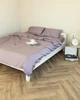 Постільна білизна євро Dushka Home Сатин Люкс 20902 200х220 см блідо-лавандова - зображення 3
