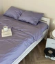 Постельное белье двуспальное Dushka Home Сатин Люкс 20929 180х215 см лавандовое - изображение 2