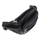 Чоловіча шкіряна сумка на пояс Borsa Leather 1t166m-black - зображення 5